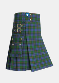 Utility_Colquhoun_1_Tartan_270_kilt_side_image_with_pleated_design_and_adjustable_buckles_for_men