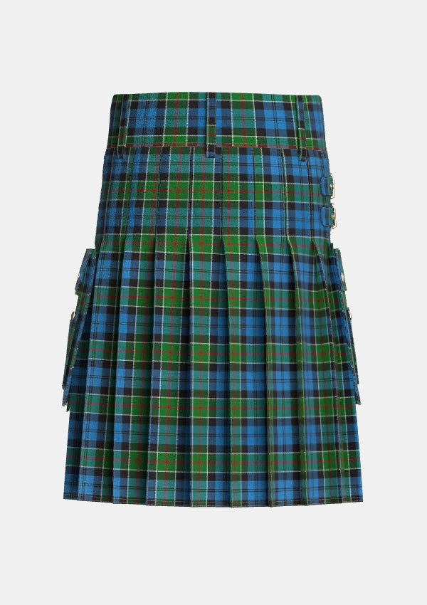 Utility_Colquhoun_2_Tartan_274_kilt_back_image_with_pleated_design_and_adjustable_buckles_for_men