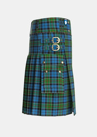 Utility_Colquhoun_2_Tartan_274_kilt_right_image_with_pleated_design_and_adjustable_buckles_for_men