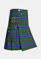 Utility_Colvin_Tartan_4196_kilt_side_image_with_pleated_design_and_adjustable_buckles_for_men