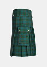 Utility_Conlon_Tartan_6946_kilt_left_image_with_pleated_design_and_adjustable_buckles_for_men