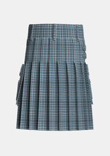 Utility_Conquergood_Canada_Tartan_2095_kilt_back_image_with_pleated_design_and_adjustable_buckles_for_men
