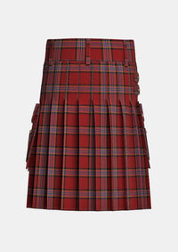 Utility_Conroy_Tartan_1626_kilt_back_image_with_pleated_design_and_adjustable_buckles_for_men