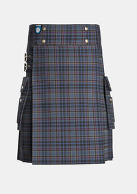 Utility_Conway_Tartan_11971_kilt_front_image_with_pleated_design_and_adjustable_buckles_for_men
