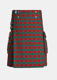 Utility_Cook_Tartan_3403_kilt_front_image_with_pleated_design_and_adjustable_buckles_for_men