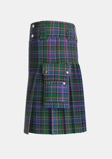 Utility_Cooper_Couper_Tartan_332_kilt_left_image_with_pleated_design_and_adjustable_buckles_for_men