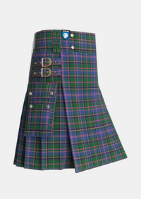 Utility_Cooper_Couper_Tartan_332_kilt_side_image_with_pleated_design_and_adjustable_buckles_for_men