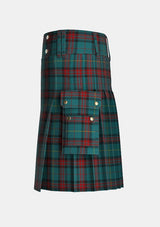 Utility_Cornwall_Tartan_7057_kilt_left_image_with_pleated_design_and_adjustable_buckles_for_men
