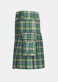 Utility_Coulter_Dress_Personal_Tartan_4142_kilt_left_image_with_pleated_design_and_adjustable_buckles_for_men