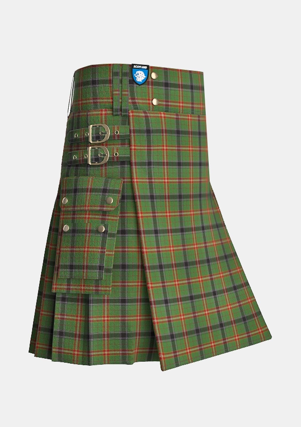 Utility_Courtet_Meyer_Tartan_10366_kilt_side_image_with_pleated_design_and_adjustable_buckles_for_men