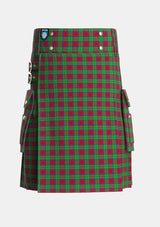 Utility_Cranston_Dress_Tartan_753_kilt_front_image_with_pleated_design_and_adjustable_buckles_for_men