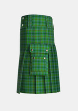 Utility_Cranston_Tartan_706_kilt_left_image_with_pleated_design_and_adjustable_buckles_for_men