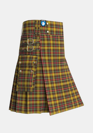 Utility_Cree_Tartan_1856_kilt_side_image_with_pleated_design_and_adjustable_buckles_for_men