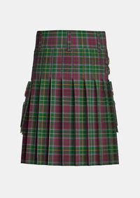 Utility_Crosby_Tartan_4223_kilt_back_image_with_pleated_design_and_adjustable_buckles_for_men