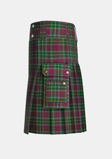 Utility_Crosby_Tartan_4223_kilt_left_image_with_pleated_design_and_adjustable_buckles_for_men