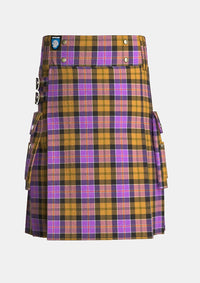 Utility_Culloden_Tartan_1328_kilt_front_image_with_pleated_design_and_adjustable_buckles_for_men
