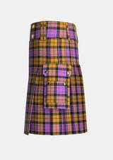 Utility_Culloden_Tartan_1328_kilt_left_image_with_pleated_design_and_adjustable_buckles_for_men