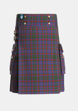 Utility_Cumming_1810_Tartan_508_kilt_front_image_with_pleated_design_and_adjustable_buckles_for_men