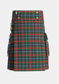 Utility_Cumming_1831_Tartan_288_kilt_front_image_with_pleated_design_and_adjustable_buckles_for_men