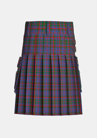 Utility_Cummings_tartan_508_kilt_back_image_with_pleated_design_and_adjustable_buckles_for_men