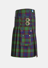 Utility_Cunningham_Hunting_Tartan_1972_kilt_right_image_with_pleated_design_and_adjustable_buckles_for_men