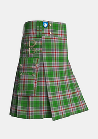 Utility_Daugherty_Tartan_11819_kilt_side_image_with_pleated_design_and_adjustable_buckles_for_men