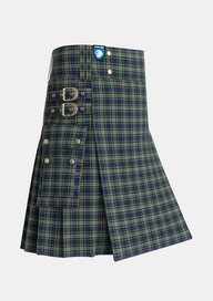 Utility_Davidson_of_Tulloch_Dress_2_Tartan_4194_kilt_side_image_with_pleated_design_and_adjustable_buckles_for_men