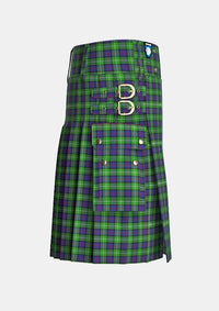 Utility_Davidson_of_Tulloch_Tartan_1360_kilt_right_image_with_pleated_design_and_adjustable_buckles_for_men