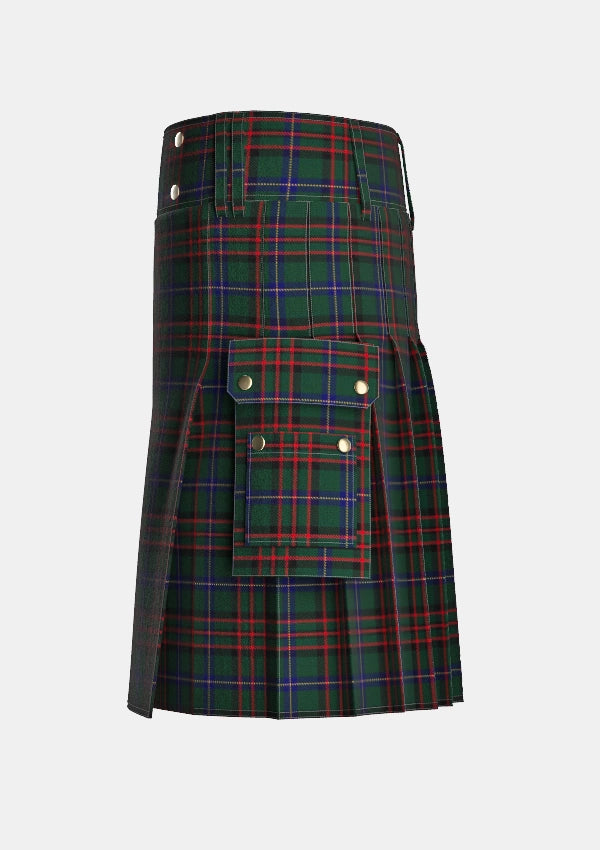Utility_Day_Paul_Maitland_Tartan_12891_kilt_left_image_with_pleated_design_and_adjustable_buckles_for_men