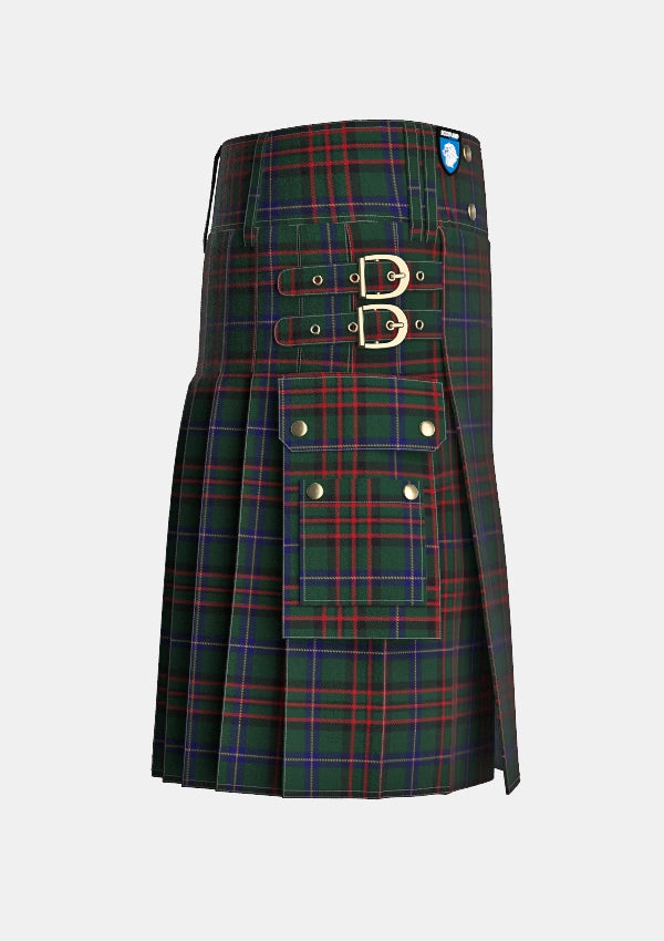 Utility_Day_Paul_Maitland_Tartan_12891_kilt_right_image_with_pleated_design_and_adjustable_buckles_for_men