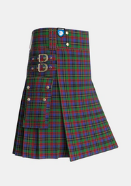 Utility_Deas_Tartan_2153_kilt_side_image_with_pleated_design_and_adjustable_buckles_for_men