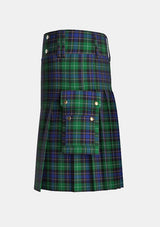 Utility_Deloughery_Paul_Tartan_10658_kilt_left_image_with_pleated_design_and_adjustable_buckles_for_men
