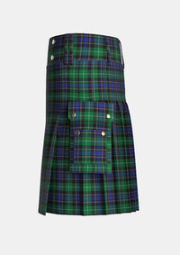 Utility_Deloughery_Paul_Tartan_10658_kilt_left_image_with_pleated_design_and_adjustable_buckles_for_men