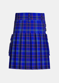 Utility_Dempster_Tartan_2219_kilt_back_image_with_pleated_design_and_adjustable_buckles_for_men