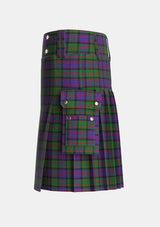 Utility_Denovan_The_Lairdship_of_Personal_Tartan_36_kilt_left_image_with_pleated_design_and_adjustable_buckles_for_men