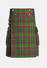 Utility_Derbyshire_Tartan_11306_kilt_front_image_with_pleated_design_and_adjustable_buckles_for_men
