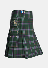 Utility_Devlin_David_Roddie_Tartan_13911_kilt_side_image_with_pleated_design_and_adjustable_buckles_for_men