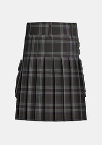 Utility_Devlin_H_Family_Tartan_13900_kilt_back_image_with_pleated_design_and_adjustable_buckles_for_men