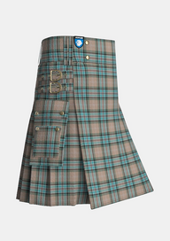 Utility_Diana_Memorial_Rose_Tartan_11460_kilt_side_image_with_pleated_design_and_adjustable_buckles_for_men