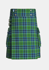 Utility_Dick_Tartan_7183_kilt_front_image_with_pleated_design_and_adjustable_buckles_for_men