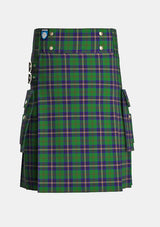 Utility_Dodd_of_Branford_Tartan_4686_kilt_front_image_with_pleated_design_and_adjustable_buckles_for_men