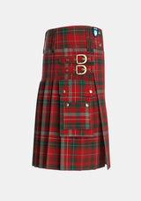 Utility_Donald_of_Staffas_Sett_Tartan_4689_kilt_right_image_with_pleated_design_and_adjustable_buckles_for_men