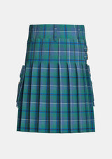 Utility_Douglas_Tartan_kilt_back_image_with_pleated_design_and_adjustable_buckles_for_men