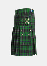 Utility_Douglas_alternative_threadcount_Tartan_4083_kilt_right_image_with_pleated_design_and_adjustable_buckles_for_men