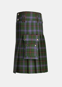 Utility_Dow_Aerlift_Tartan_10704_kilt_left_image_with_pleated_design_and_adjustable_buckles_for_men