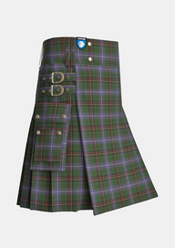 Utility_Dow_Aerlift_Tartan_10704_kilt_side_image_with_pleated_design_and_adjustable_buckles_for_men