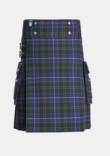Utility_Dugan_Tartan_7483_kilt_front_image_with_pleated_design_and_adjustable_buckles_for_men