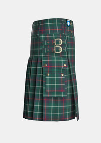 Utility_Duncan_Modern_Tartan_kilt_right_image_with_pleated_design_and_adjustable_buckles_for_men