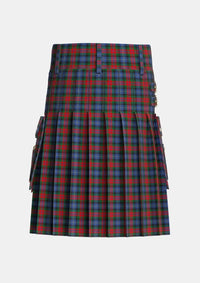 Utility_Dundas_2_Tartan_501_kilt_back_image_with_pleated_design_and_adjustable_buckles_for_men