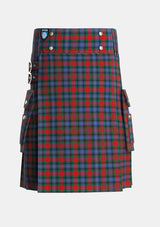 Utility_Dundas_2_Tartan_501_kilt_front_image_with_pleated_design_and_adjustable_buckles_for_men